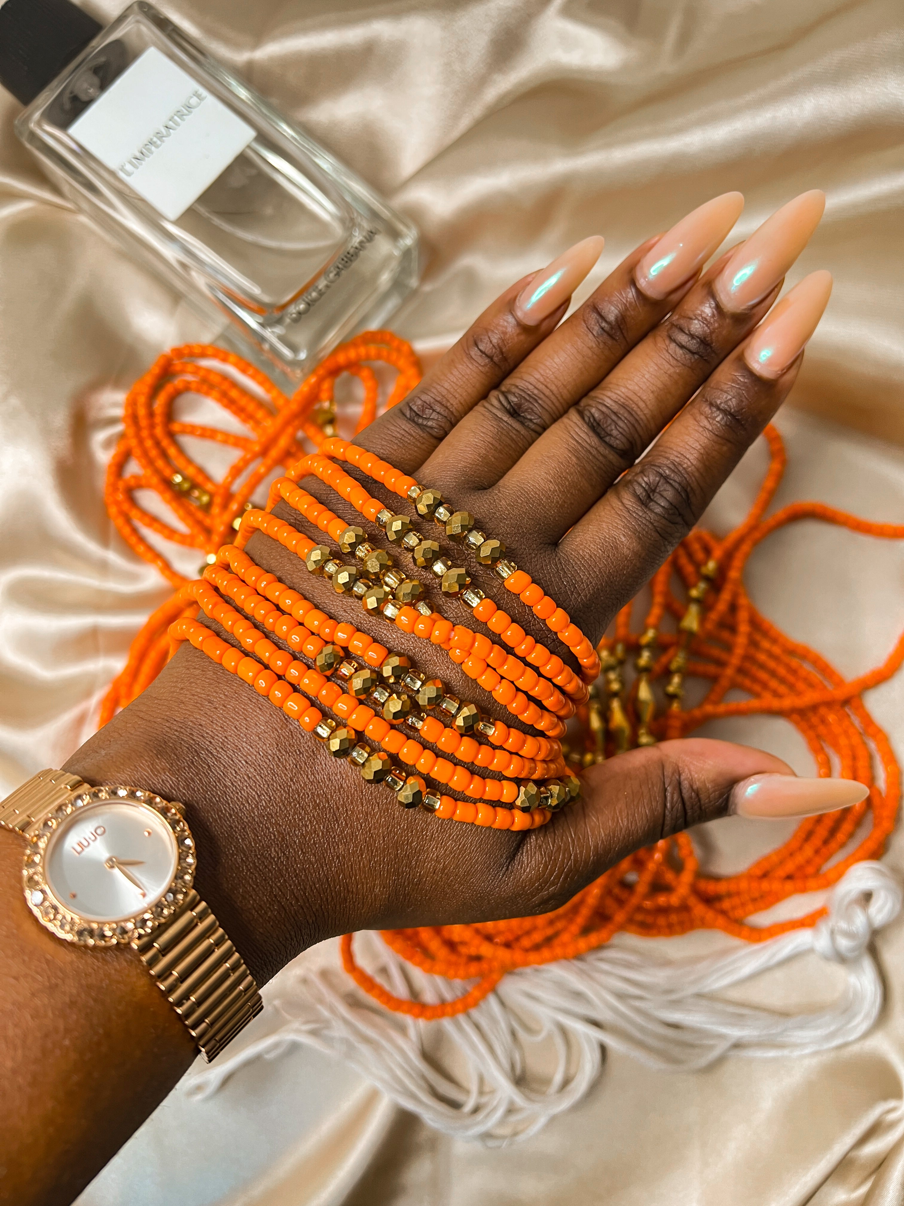 Golden Ember African Waist Beads - Select 5 for 50% OFF