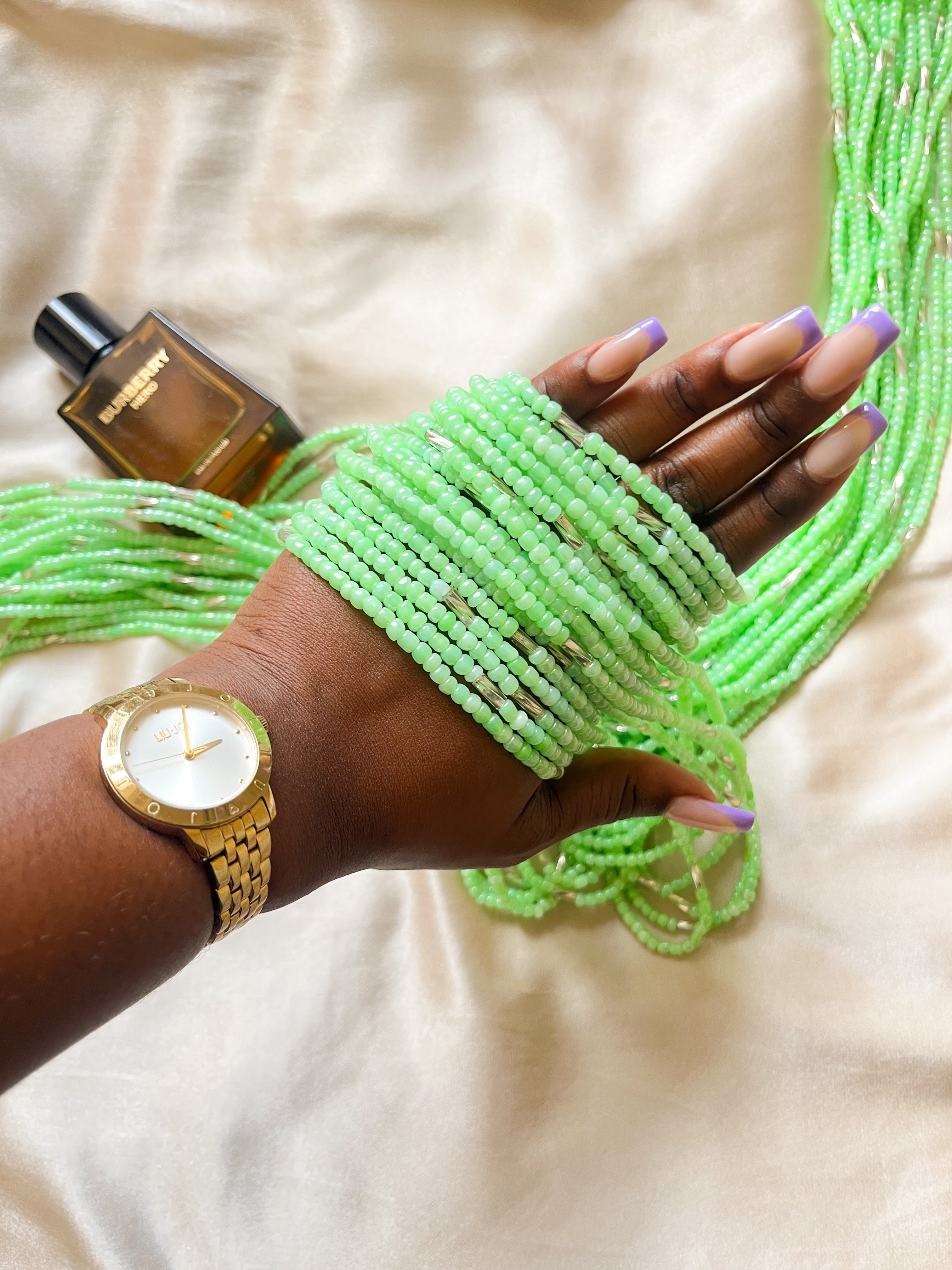 Minty African Lux Waist Beads