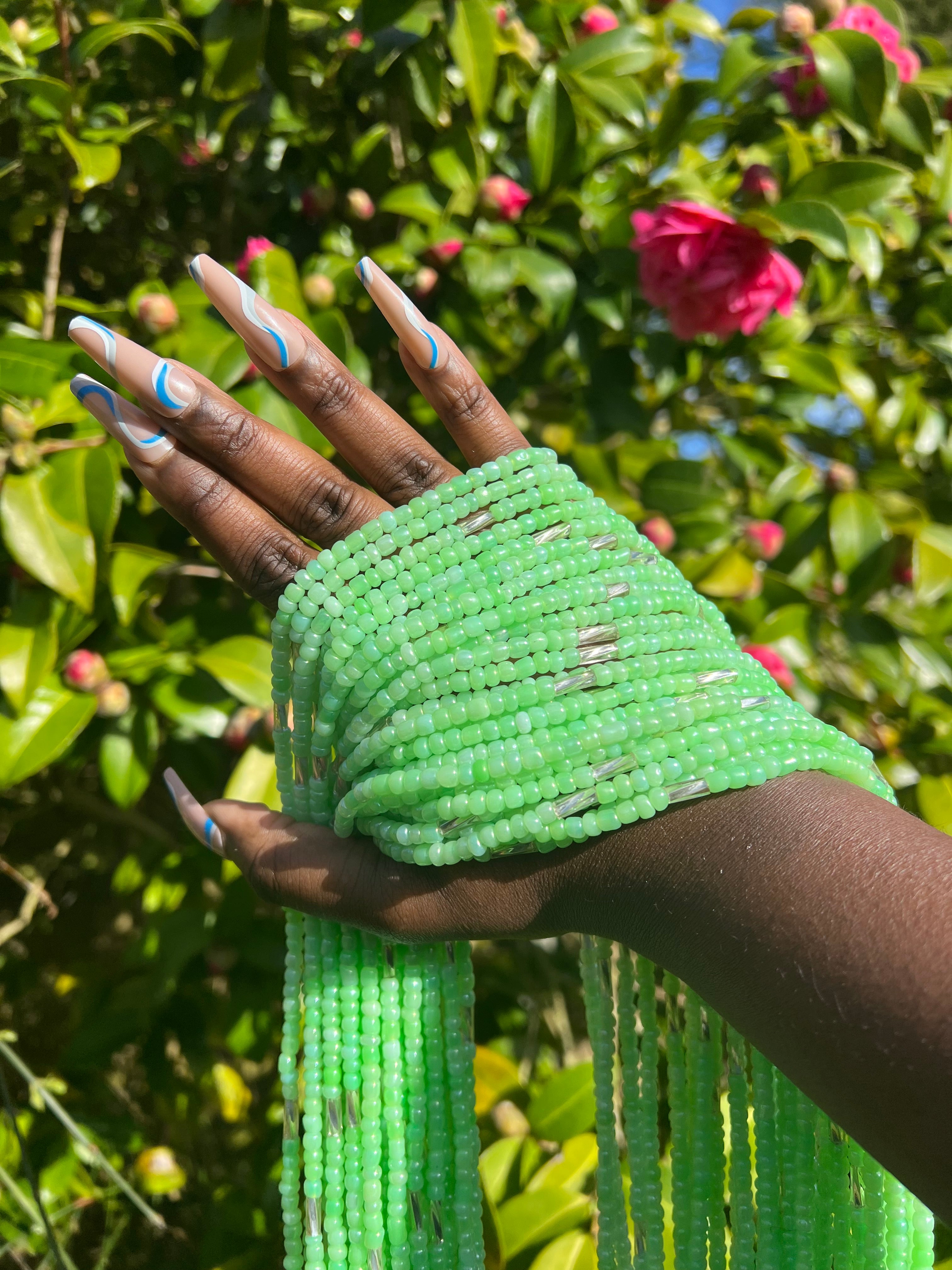 Minty African Lux Waist Beads