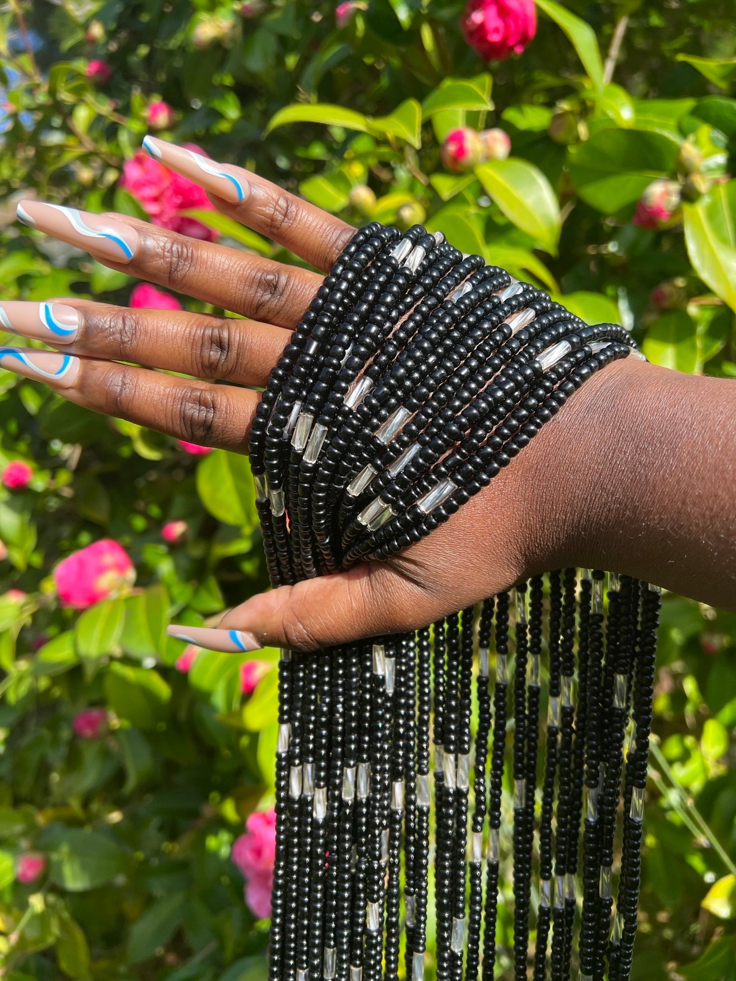 black African waist beads