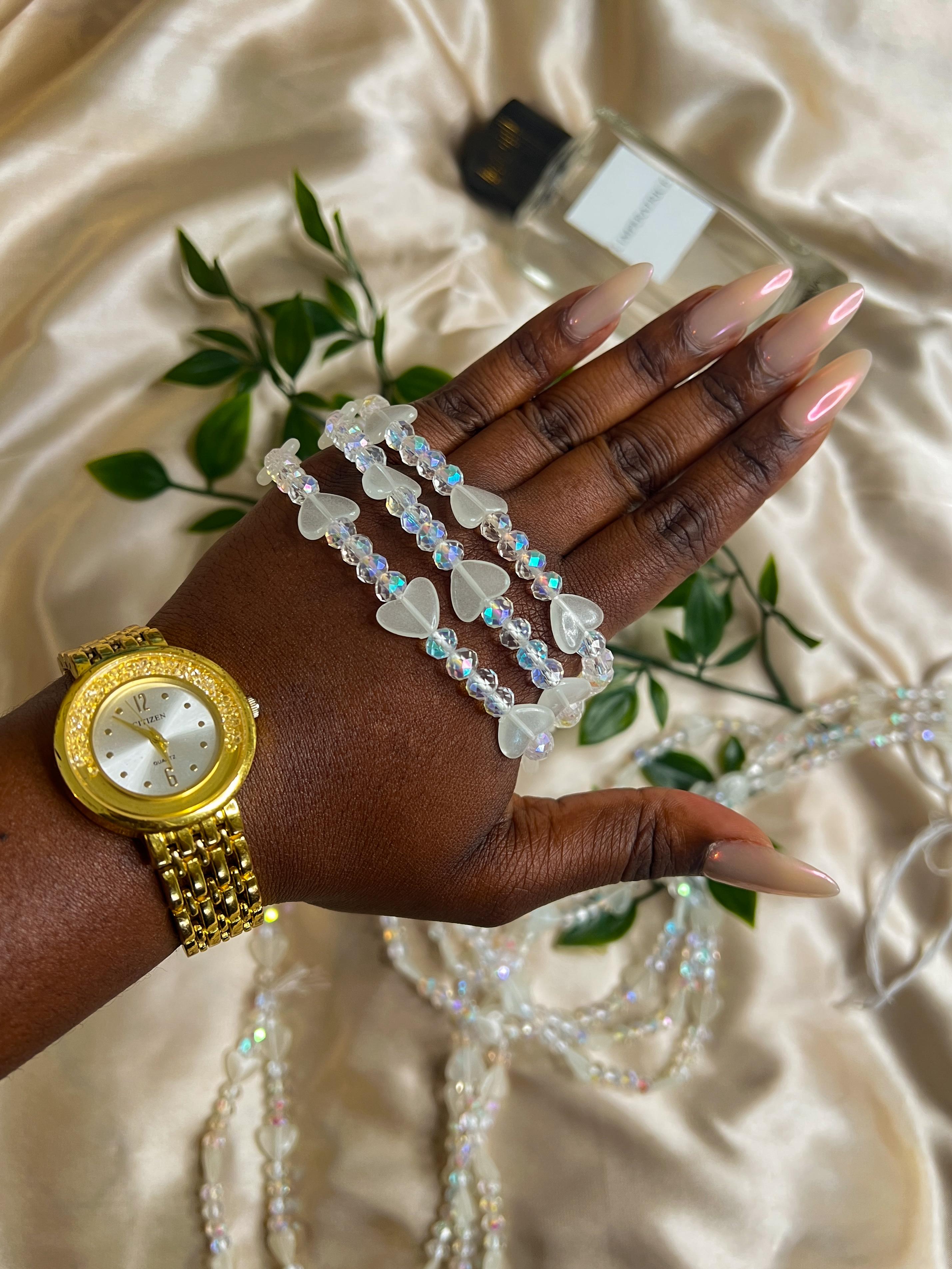 Aurora Love African Rare Waist Beads ( glow in the dark ) 🎀(Set of 2 strings)
