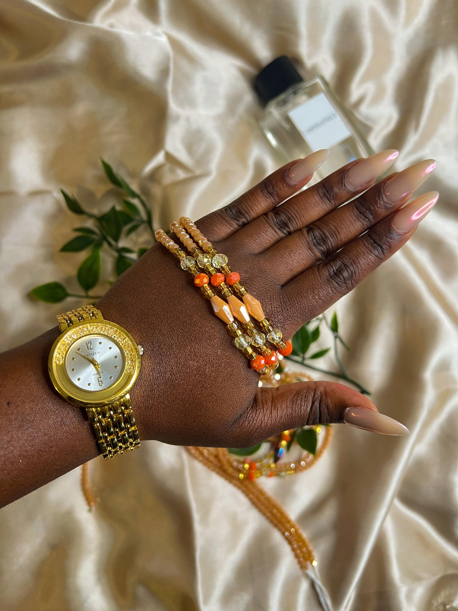 Golden Aura African Deluxe Waist Beads