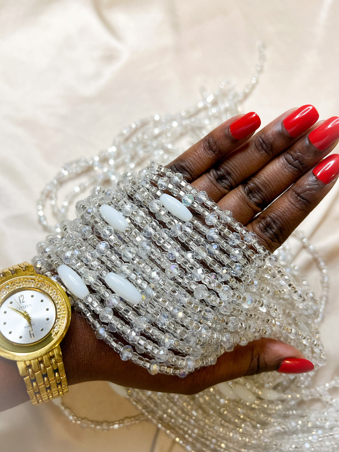 *NEW IN* Sparklig Ice Lux African Waist Beads