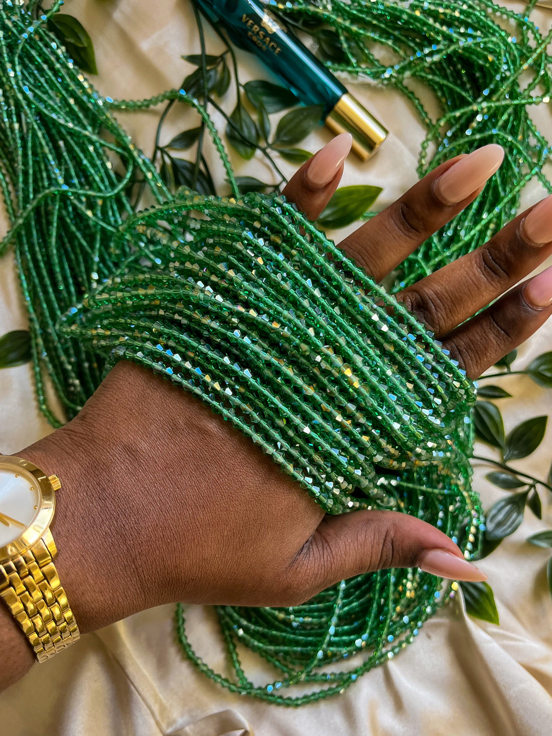 Esmeralda African Deluxe Waist Beads 🎀 (Set of 2 Strings)