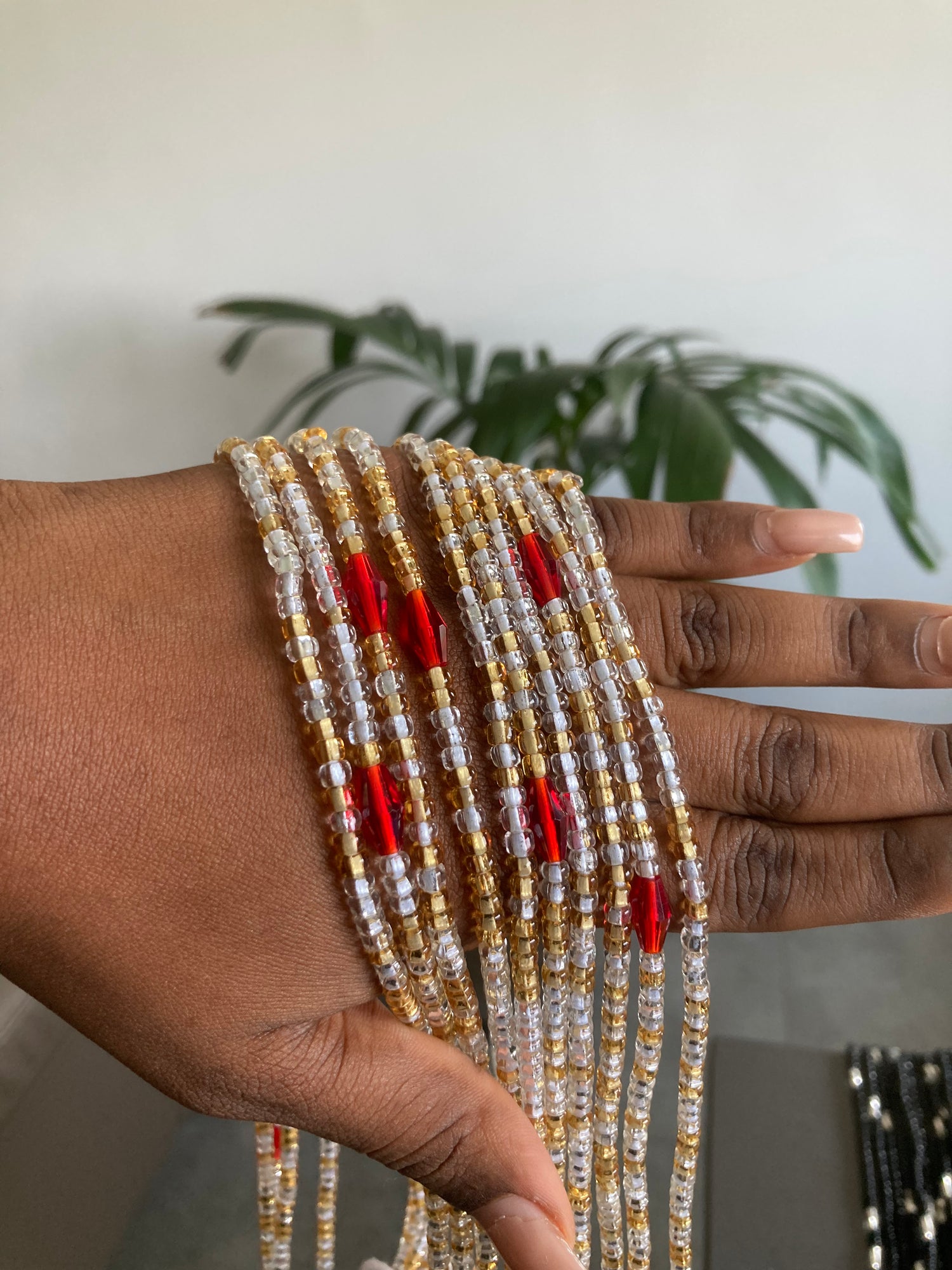 Glamorous African Waist beads 🎀(Set of 2 strings)